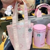ราคา กระเป๋าใส่แก้ว ลายซากุระ ใหม่ล่าสุด Starbucks Taiwan 2024 (24815235752)
