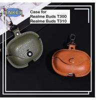 ราคา Case for Realme Buds T300 / Buds T310 Earphone Case PU Leather Buckle Dust-proof Cover Cases (49256542898)
