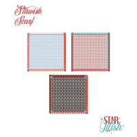 ราคา Wildblueyonder- Starwish scarf พิมพ์ลาย เนื้อผ้า Silk satin (27721342854)