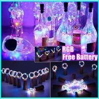 ราคา 【ฟรีแบตเตอรี่】จุกปิดขวดไวน์ Rgb พร้อมแบตเตอรี่ ไฟ LED สายไฟนางฟ้า พวงมาลัย ตกแต่งคริสต์มาส งานแต่งงาน (18400719529)