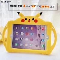 ราคา For Honor Pad X9 Case 2023 11.5 inch For Honor Pad X8 Pro 11.5 Honor Pad 8 (2022) 12.0" HEY-W09 Huawei Tablet 8 Cute Pikachu Casing Kickstand Silicone Cover (25871410402)