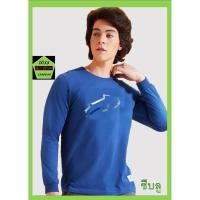 ราคา Rudedog เสื้อแขนยาว ชาย หญิง สีซีบลู รุ่น Snap line (26523969590)