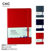 ราคา CMC สมุดจดบันทึก ปกหนัง PU แบบมีเส้น IDEO Ruled PU Hard cover สีแดง S.Red (27120810561)