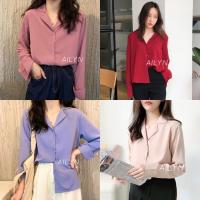 ราคา AILYN ฮาวาย เสื้อเชิ้ตคอปกฮาวายแขนยาว (6787627978)