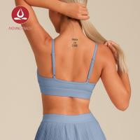ราคา MOVING PEACH ผู้หญิงกีฬา Bra Comfort สายรัดปรับโยคะด้านบนที่ถอดออกได้ Bra ถ้วยฟิตเนสเต้นรําสวมใส่ทุกวัน ABI (57306355197)