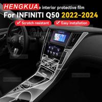 ราคา For INFINITI Q50 2022-2024 Car Panel Film Dashboard Protective Sticker Interior Screen Anti-Scratch (46303645326)