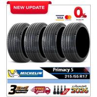 ราคา 215/55R17 Michelin Primacy5 |2,4 เส้น| *ปี2026*-ส่งฟรี- ผ่อน0% ยางใหม่/ยางมิชลิน (9971767078)