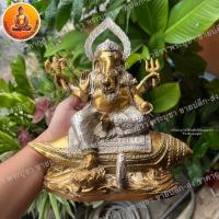 ราคา พระพิฆเนศนั่งสังข์ เนื้อ 2 กษัตริย์ ขนาด 5 นิ้ว (20226113009)