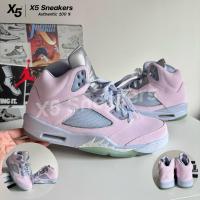 ราคา Nike ของแท้ 100% Air Jordan 5 Retro SE ชมพูม่วงอมฟ้า (41115280652)