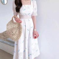 ราคา เดรสลายดอกปักน่ารัก แต่งลูกไม้ (28938771065)