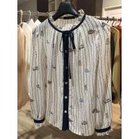 ราคา เสื้อแขนยาวคอระบายผูกโบว์ (58050023175)