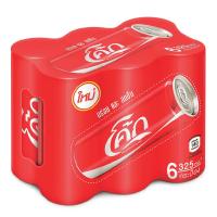ราคา โปรโมชัน! โค้ก น้ำอัดลม ออริจินัล 325 มล. แพ็ค 6 กระป๋อง Coke Soft Drink Original 325 ml x 6 Cans (18532871235)
