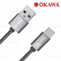 ราคา สาย USB แบบเชือกถัก ชาร์จเร็ว OKAWA รุ่น UB-09 Type-C (1493460327)