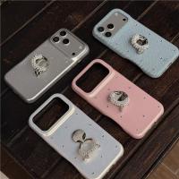 ราคา IPhone 17 Pro Max Loose diamond heart pendant ring holder pattern เคสโทรศัพท์วัสดุ PU (52056833922)