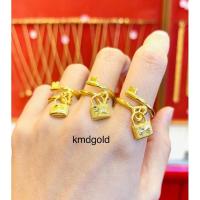 ราคา KMDGold แหวนทองแท้96.5% 1สลึง ลายแฟชั่น ทองแท้พร้อมใบรับประกัน (5834053140)
