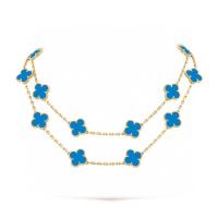 ราคา สร้อยคอดอกไม้ยี่สิบธรรมชาติ fritillaria โซ่สเวตเตอร์ทอง 18K 925s (24591808723)