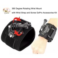 ราคา 360 Degree Rotating Wrist Mount with Wrist Strap and Screw GoPro Accessories Kit for GoPro Hero SJCam YI and others (10497662533)
