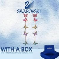 ราคา ต่างหู Swarovski แบบผีเสื้อและหงส์ ทำจากคริสตัลคุณภาพสูง เหมาะสำหรับสุภาพสตรี (46508133323)