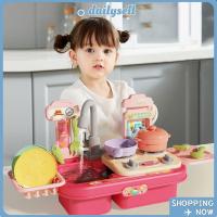 ราคา เดลี่ เด็กเครื่องล้างจานของเล่น,ไฟฟ้าแกล้งเล่นครัวอ่างล้างจานของเล่น,เล่นบ้านปลอดภัยวัสดุอัตโนมัติน้ํารอบระบบมินิชุดครัว (58007912768)