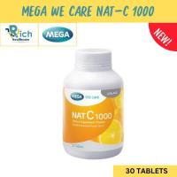 ราคา Mega We Care เมก้าวีแคร์ NAT C 1000 MG. (30 's) วิตามินซี 1000 มก. 30 เม็ด (44358239634)