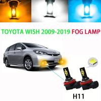 ราคา หลอดไฟตัดหมอก LED 6000K H11 สีขาว สีเหลือง สําหรับ Toyota Wish 2009-2018 2019 2 ชิ้น (24261360362)