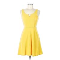 ราคา เดรสสั้นสีเหลือง ชุดทำงานสีเหลือง (14650194663)