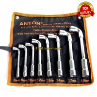 ราคา บล็อกตัวแอล Anton หัวทะลุ CR-V 8ตัว/ชุด บล๊อกแอล บล็อกตัวL (8-19mm.) (5024337715)