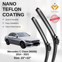 ราคา Mercedes C Class W205 2014-2021 Premium Japan Tech ใบปัดน้ําฝนรถยนต์ 22+22 Streak-Free ทนทาน ติดตั้งง่าย + (49702740818)