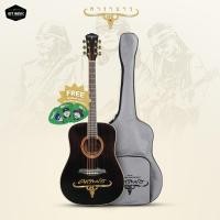 ราคา กีต้าร์โปร่ง คาราบาว 41 นิ้ว Carabao รุ่น 40CG-BLK สีดำลายไม้ (44850765568)