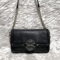 ราคา TORY BURCH แท้ Amanda mini black crossbody leather bag (10812749366)