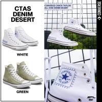 ราคา Converse Collection คอนเวิร์ส รองเท้าผ้าใบ UX Chuck Taylor All Star Denim Desert HI A00778CF2GNXX / A00779CF2WTXX (2400) (19739824108)