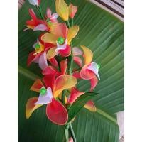 ราคา ดอกไม้ผ้าใยบัว ประดับแจกัน "สีแดงผสม" (5052781122)