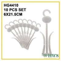ราคา ที่แขวนรองเท้า HWS, ที่แขวนรองเท้า, ไม้แขวนเสื้อ KASUT 10 ชิ้น HG4410 (18189071453)