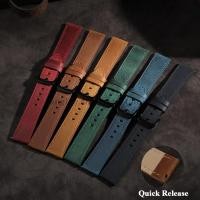 ราคา Retro ของแท้หนัง Crazy Horse สายนาฬิกา 18/20/22 มม./24 มม.สําหรับ Samsung Galaxy Watch 7/6/5/4 สําหรับ Omega นาฬิกาอุปกรณ์เสริม (51257164447)