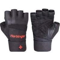 ราคา Harbinger Pro Wristrap Glove ถุงมือออกกำลังกายหนังสองชั้นช่วยปกป้องมือ เพื่อเพิ่มการสัมผัสกับพื้นผิวการยึดเกาะ (2184447067)