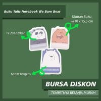 ราคา WBB Pocket Book Notebook We Bare Bear Note Journal Small Notes Panda Bear Ice Bear Grizzly (29272201154)