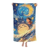 ราคา ผ้าขนหนูอาบน้ําดูดซับไมโครไฟเบอร์ Totoro ผ้าเช็ดตัวนุ่มพิเศษ เหมาะสําหรับห้องน้ํา (50357695950)