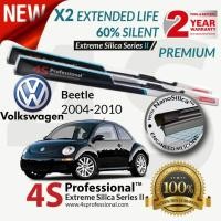 ราคา Volkswagen Beetle 2004-2020 4S ProfessionalTM Extreme Silica Series II ใบปัดน้ําฝนซิลิโคน (1 คู่) VW Beetle Wiper Car (49005530873)