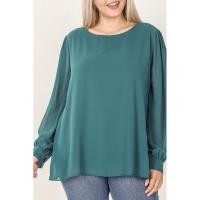 ราคา เสื้อแขนยาวซีทรูสาวอวบ ป้าย Zenana (9605686011)