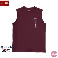 ราคา Reebok Tee Tank top เสื้อกล้าม Maroon สําหรับผู้ชาย Reebok Original 100% (41726791901)