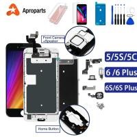 ราคา หน้าจอสัมผัส LCD พร้อมปุ่มโฮม และกล้องหน้า สําหรับ iPhone 6 6S Plus 5 5S 5C 6P (21580316192)