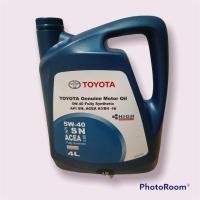 ราคา น้ำมันเครื่องโตโยต้า TOYOTA สังเคราะห์ 100%5W-40 ขนาด 4 ลิตร แท้ (16379879834)