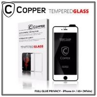 ราคา Iphone 6+/6s plus - Copper Tempered Glass Privacy (กาวเต็ม) / ANTI SPY / BLUERAY (26892376378)