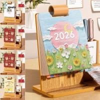 ราคา ใหม่ ปฏิทินตั้งโต๊ะ 2026, เครื่องเขียนนักเรียนปีม้าพลิกปฏิทิน, กล่องของขวัญพร้อมที่ใส่ปากกาอุปกรณ์เครื่องเขียนประดับ (53353273144)