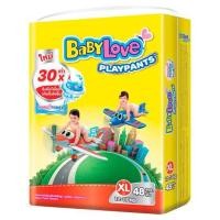 ราคา เบบี้เลิฟ เพลย์แพ้นส์ นาโนพาวเวอร์ พลัส กางเกงผ้าอ้อมสำเร็จรูป ขนาด XL 12-17กก. 48 ชิ้น (4039838177)