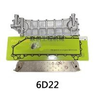 ราคา 6D22 Oil Cooler Cover Oil Cooler Core Oil Cooler Gasket Fit For Excavator Kato 1023 Kobelco SK300 M (50253803498)