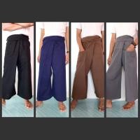 ราคา กางเกงสะดอผู้ชายขายาว พื้นเมืองล้านนา ผ้าฝ้ายเชียงใหม่ (3300902217)