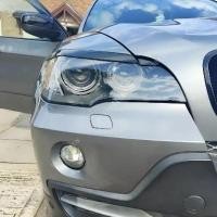 ราคา 2PCS Headlight Evil Eyebrows Eyelids for BMW X5 E70 30d 48i 30i 35d 40d 30d 50i 35i M50d 2006-2013 (50702804893)