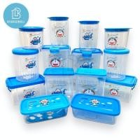 ราคา กล่องฝาล็อค อเนกประสงค์ โหล กระปุกฝาเกลียวใส่ของ เก็บอาหาร ลิขสิทธิ์แท้ โดเรมอน (22582765792)