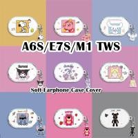 ราคา READY STOCK!นําไปใช้กับ A6S/E7S/M1 TWS เคส Case การ์ตูนตลก เคสหูฟัง ซิลิโคนนุ่ม เคส เคสหูฟัง (28457436018)
